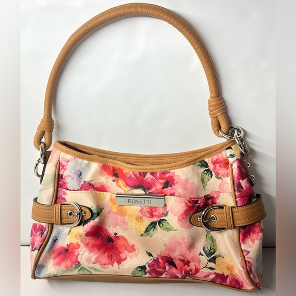 Rosetti Floral Tan Shoulder Bag - Picture 1 of 15